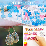Clear Epoxy Resin Kit 2 Part Art Resin Epoxy Kit 1 Gallon Resin Kit Crystal Jewelry Tabletop Resin with Bonus Cups Sticks Spreaders and Gloves
