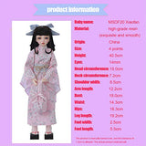 BJD Doll 1/4 SD Japanese Style Girls Dolls DIY Cherry Sakura Kimono Toys with Full Set Clothes Shoes Wig Makeup Gift for Girls