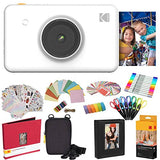 Kodak Mini Shot Instant Camera (White) All-In-Bundle + Paper (20 Sheets) + Deluxe Case + Photo