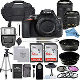 Nikon D5600 DSLR Camera with 18-55mm VR and 70-300mm Lenses + 64GB Card, Tripod, Flash, and More (23pc A-Cell Bundle) (70-300MM + 18-55MM + 64GB)