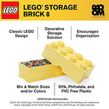 Room Copenhagen Lego Brick Box Stackable Storage Solution, 8, Cool Yellow