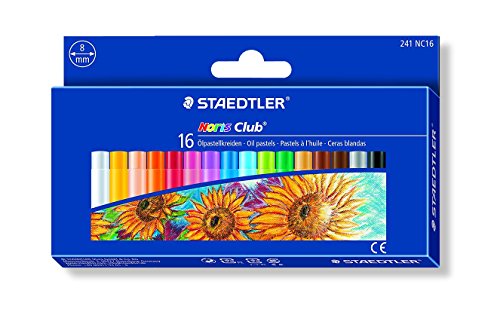 Staedtler Oil Pastels, Beginner's Set of 16 Color-Intensive Colors (241NC16)