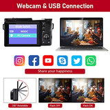 Digital Camera 2.7K 30MP Vlogging Camera, 3.0’’ 180°Rotation Flip Screen Blogger Camera, 32GB Micro SD Card Rechargeable YouTube Camera(2 Batteries)