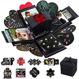 Creative Explosion Gift Box,DIY Handmade Photo Album Scrapbooking Gift Box for Birthday,Valentine's Day, Wedding (A, 1616cm)