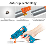 【50W】Hot Glue Gun, Tilswall Mini Hot Melt Glue Gun with 12pcs Glue Sticks, High Temperature Anti-drip Melting Glue Gun Kit for Quick Home Repair, Arts, Crafts, DIY & Sealing