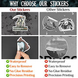 200 PCS Halloween Horror Movie Stickers - Funxee Waterproof Bulk Sticker Creepy Scary Theme Graffiti Decal for Water Bottle Scrapbook Laptop Skateboard Decor