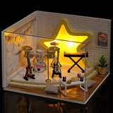 CUTEBEE Dollhouse Miniature with Furniture, DIY Wooden Dollhouse Kit Plus Dust Proof , 1:24 Scale Creative Room Idea (Dream Catcher)