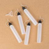 TOMYEUS 5 Pieces Glue Bottle Tool Precision Tip Empty Applicator Plastic Squeeze Containers