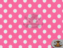 Minky Fabric Blanket Minnie Polka Dots Prints 58" Wide Sold By The Yard (HOT PINK WHITE)