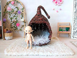 Miniature Dollhouse Hanging Chair hideout. 1:12 scale Nest Furniture Handmade