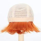 Missuhair 9-10 Inch 1/3 BJD Hair MSD DOD Pullip Dollfie Doll Wig Synthetic Short Carrot Wavy Hair Handmade Wigs