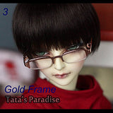 1/3 BJD Cute Retro Eye Glasses / Nonsexual Eyeglass for SD Dolls Dollfie LUTS AOD DOD / Free Glasses Case