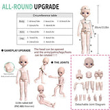 EastMetal BJD Dolls - 12 Inch 1/6 Scale - Ball Jointed Doll - SD Dolls - Face Make Up Eyes Wig Full Set - Heart Girl Series - Craetive Gift for Girls(Color:F)