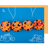 Yummy Cookies Stuffed Toy Game Pillow, Cute Plush Cushion, Delicious Food Dessert Package, Birthday Gift (8pcs a Bag, Orange)