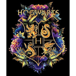 Yiyai 5D Harry Icon H-ogwarts Flower Full Diamond Painting Cross Stitch Kits Art Cartoon 3D Paint by Diamonds-Round 40x50CM