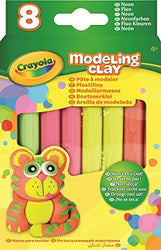 Crayola 57-03-13 Modeling Clay44; Neon - 8 Per Pack