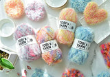 TOBI'S YARN Assorted Gradation Color Sparkling Polyester Scrubby Yarn 4-Pack Bundle (80g Each, Total 11.3oz)