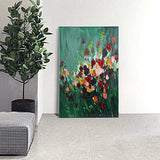 ArtbyHannah 24x36 Inch Flower Canvas Painting Wall Art, Hand-Painted Oil Painting with Colorful Floral 3D Textured on Canvas Wall Decor for Home Décor, Ready to Hang