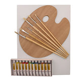 US Art Supply 21-Piece Oil Painting Set with Table Easel