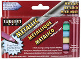 2-Pack - Sargent Art 22-1507 Liquid Metals Fine-Point Metallic Markers, 6 Count