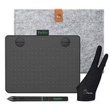 Parblo A640 Graphic Drawing Tablet, 6 x4 Inches 8192 Levels with Battery-Free Pen Tablet, Ideal for Online Education, Included Carrying Bag and Drawing Glove