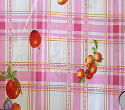 Polycotton Fabric Printed PEACH PINK / 60" Wide / Sold by the Yard