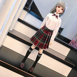 Kuafu 1/4 BJD SD Doll Clothing School Uniform Dress Set for Girls Lady(only Clothes)