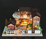 Flever Dollhouse Miniature DIY House Kit Creative Room with Furniture for Romantic Artwork Gift-Dream Back to Ancient Town