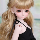 3D Eyes BJD Doll Deluxe Collector Doll 1/4 Scale Ball Jointed Doll Articulated BJD Fully Poseable Fashion Doll,B