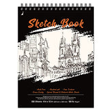 Sketchbook - 60 Sheets Sketchpad, 9" x 12" , Wirebound Sketch Book, 68 lb/110g Durable Acid Free Drawing Paper, Dual-Sided Texture Art Paper for Kids, Teens, Artist Pro, Amateurs