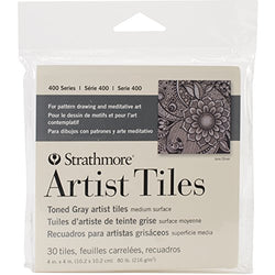 Strathmore 105-978-1 Artist Tile Pack, Toned Gray (105195)