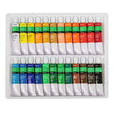 MEEDEN 42Pcs Acrylic Painting Set with Solid Beech Wood Table Easel, Paint Tubes, Stretched Canvas, Painting Brushes, Pad and Panels, Wood Palette, Color Mixing Wheel, Great Student Artist Starter Set