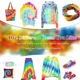 Tie Dye Kits 5 Colors Big Bottles Tie Dye with Extra Refill Packets Permanent Dye Making Set for Cotton Fabric Textile T-Shirt School Art Project Supplies