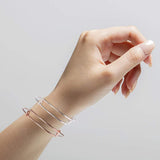 UPINS 60 Pcs Expandable Bangle Bracelets Adjustable Wire Bracelets, Blank Bangles for DIY Jewelry Making