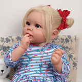 BABESIDE Lifelike Reborn Baby Dolls - 3-6 Months Baby Length Realistic Baby Dolls Soft Body Real Life Baby Dolls Girl with Gift Box for Kids Age 3 4 5 6 7 8 9 +