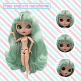 1/6 BJD Doll, 4-Color Changing Eyes Matte Face and Ball Jointed Body Dolls, 12 Inch Customized Dolls Can Changed Makeup and Dress DIY, Nude Doll Sold Exclude Clothes (SNO.50)
