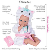 Adora Bathtime Baby Unicorn, 13 inch Baby Born Swimming Doll Toy for Bathtub/Shower/Swimming Pool Time Play, Multicolor (21950)