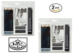 Royal & Langnickel Essentials Sketching Pencil Set, 21-Piece (2 Sets)