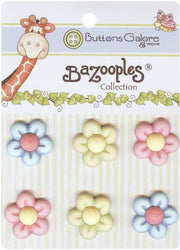 BaZooples Buttons-Multi Flowers 1 pcs sku# 642950MA