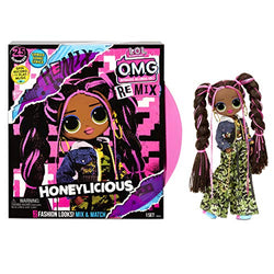 L.O.L. Surprise! O.M.G. Remix Honeylicious Fashion Doll– 25 Surprises with Music