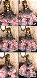 1/6 YOSD DDD LUTS AI BJD Dress Suit / Miss Cherry Lace Dress / Pink + Black