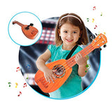 17 Inch Kids Ukulele Guitar Toy 4 Strings Mini Children Musical Instruments Educational Learning Toy for Toddler Beginner Keep Tone Anti-Impact Can Play With Picks/Strap/Primary Tutorial (ROSE)