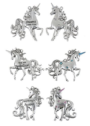 I Believe in Unicorns - Magical Unicorn Charms - Gold Set of 3