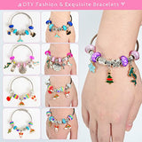 Homzing Charm Bracelet Making Suitable for Girls Aged 4-12 to DIY Their Own Gifts Bracelet Making Tools 150PCS Bracelet Kit Beads Including Beads for Girls to Make Jewelry