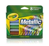 Crayola Metallic Markers, 8 Count