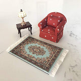 Set of 4 Dolls House Rugs for Dollhouse Furniture - Miniature Dollhouse Carpet