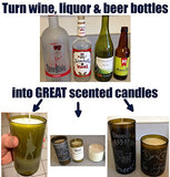 Deluxe Candle Making Kit & Supplies - with Glass Bottle Cutter to Make Candles Out of Wine Bottles - with 2 LB Soy Wax, 2 Scents, Wicks + Holders & Pitcher