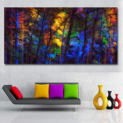 Diamond Painting Kits Large Size Colorful Forest DIY 5D Diamonds dot Crystal Rhinestone Full Drill Adults Embroidery Cross Stitch Art Craft for Home Living Bedroom Wall Decor(100x200cm/39.3x78.7in)