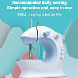 Mini Sewing Machine for Beginners and Kids 2 Speeds Double Thread With Needle and Thread Set, Upgraded Household Multifunctional Adjustable Stitches Sewing Machine