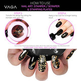 VAGA Nail Stamping Kits 10 Jumbo Nail Art Stamp Manicure Set Image Plates U1, Our Nail Stamping Plate Nail Art Kit has 616 Unique Cheeky Designs matching all Nail Polish and Gel Nail Polish Colors